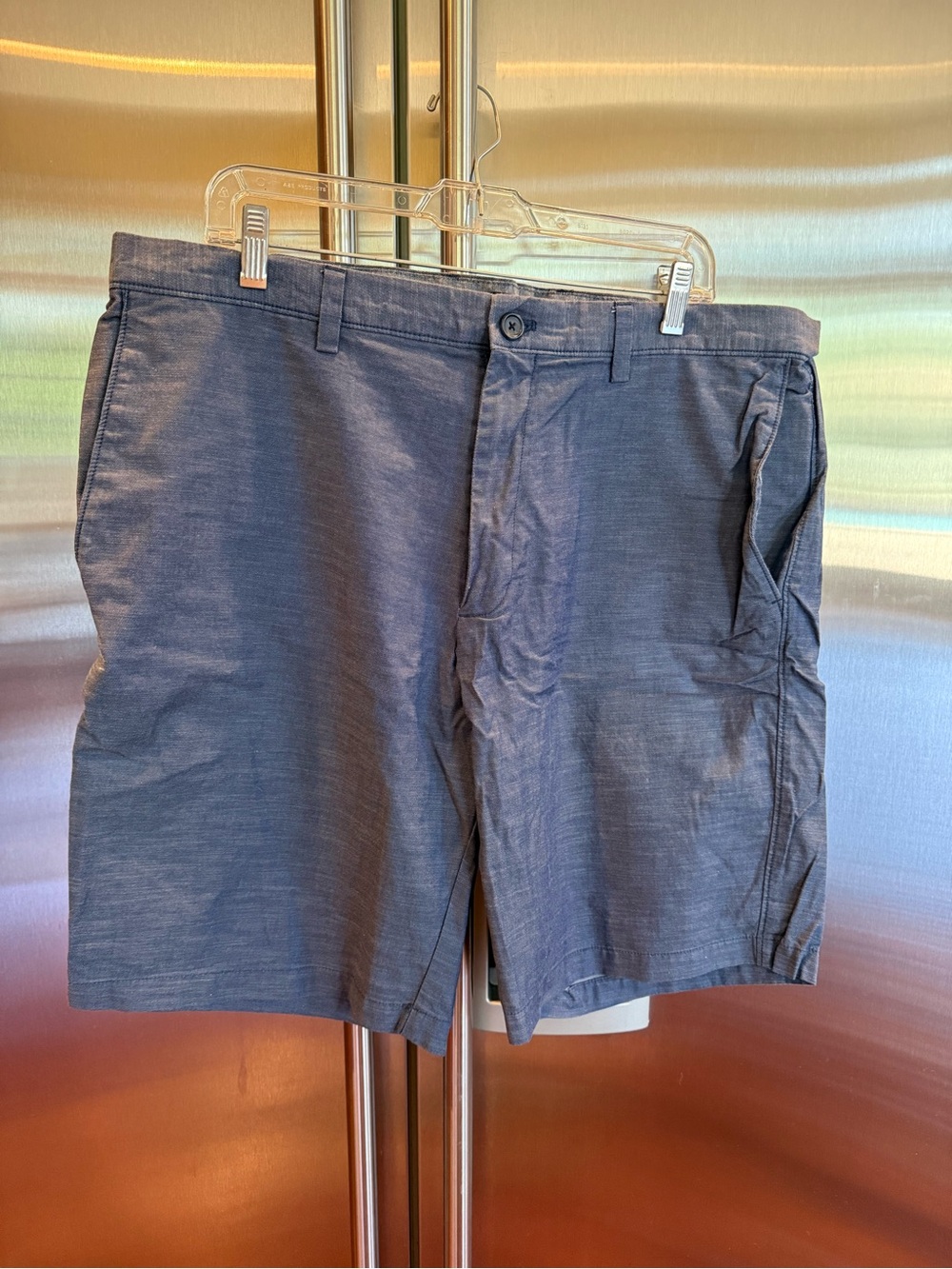 Banana Republic Men's Flat Front Chino Shorts - Blue, size 38